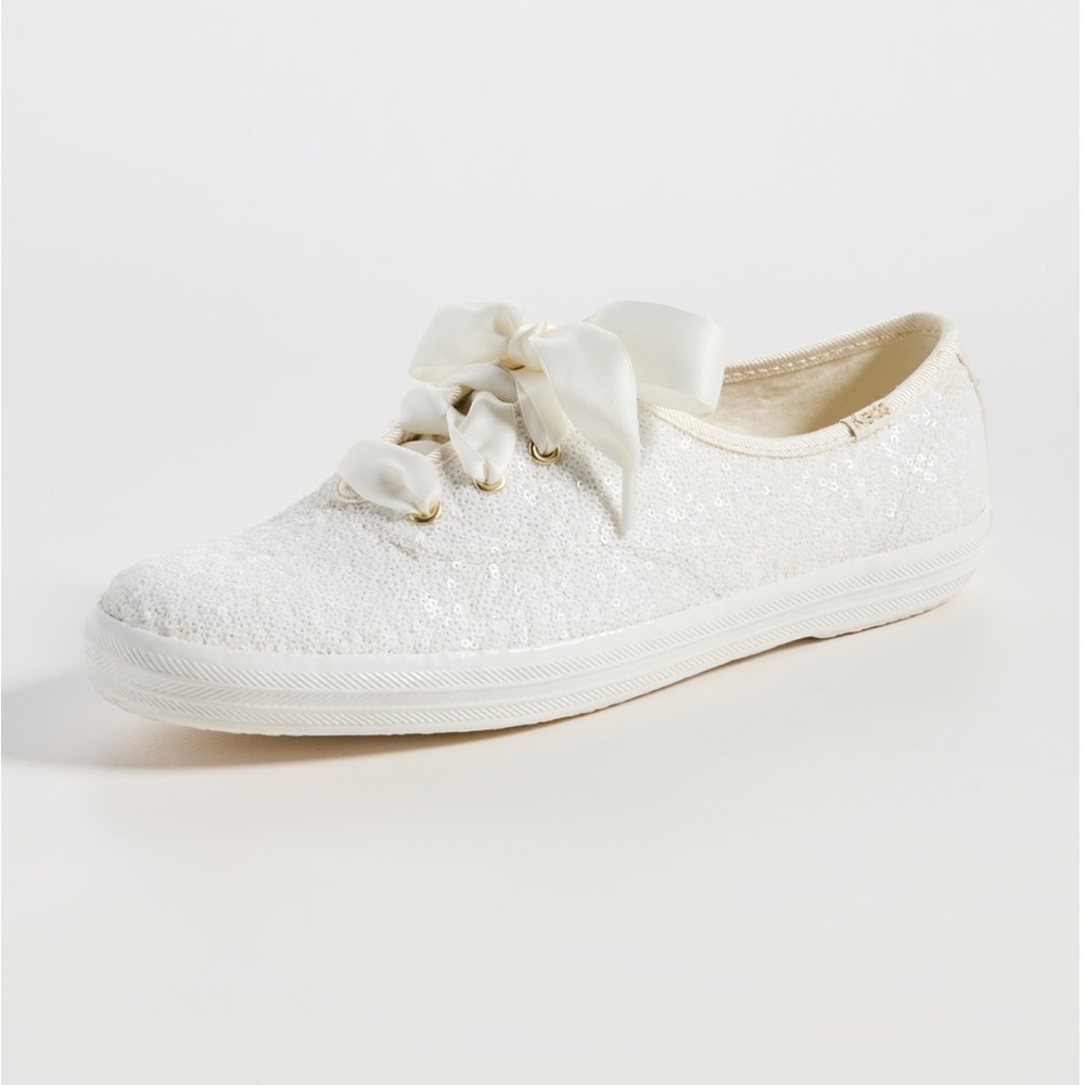 Keds Celebration Sequins Sneakers in Off White